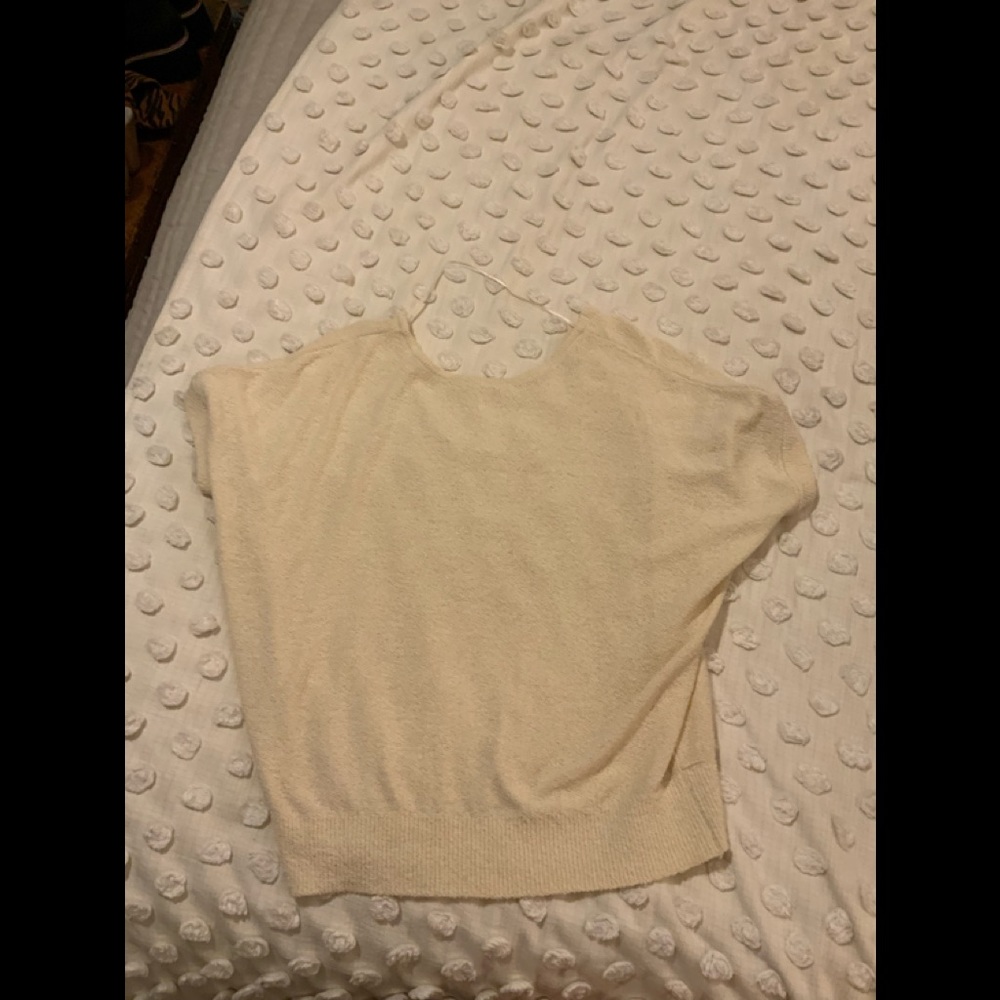Anthro off-white knit sweater